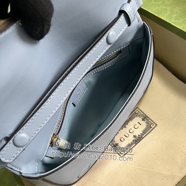 Gucci專櫃古馳最新款Blondie互扣腋下包鏈條女包 jh2310型號 ：699268